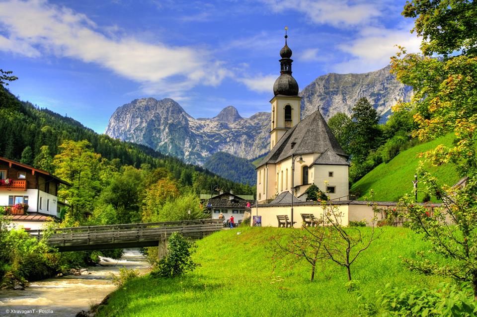 bavaria church mountainside - Rex Sikes' Daily Inspiration and Gratitude